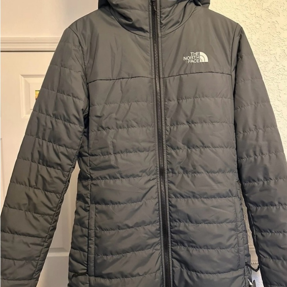 The North Face Gray Quilted Puffer Jacket